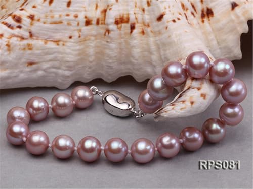 Perles d'eau douce lavande AAA : parure d'exception en argent sterling nouée main - 3