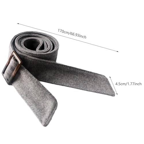Women Woolen Overcoat Waist Belt with Buckle Soft Replacement Belt for Commuting2