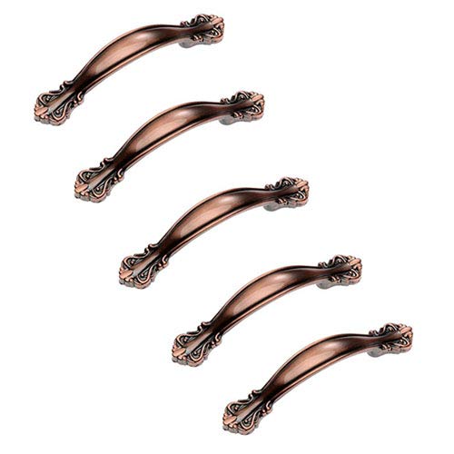 Preisvergleich Produktbild 5Pcs Luxus Küche Schrank Kabinett Schublade Griff Türgriffe - bronze - 106mm