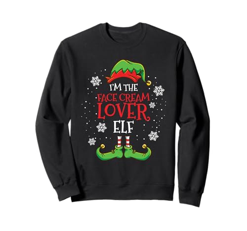 Image of Im The Face Cream Lover Elf Christmas Esthetician Sweatshirt