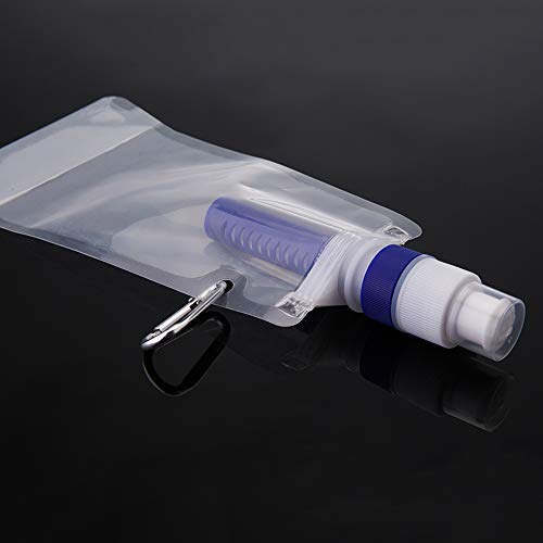 Garrafa, Andoer Saco de filtro de água flexível dobrável Bexiga Garrafa de filtragem de água com mos