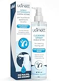 Spray Detergente per Pulizia Quotidiana Apparecchi Acustici con Spazzola Integrata Udinett 150ml Igienizzante per Auricolari Cuffiette Bluetooth Formula Senza Alcol Rimuove Cerume Sporco e Batteri
