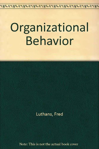 Organizational Behavior (McGraw-Hill Series in ... 0070391807 Book Cover