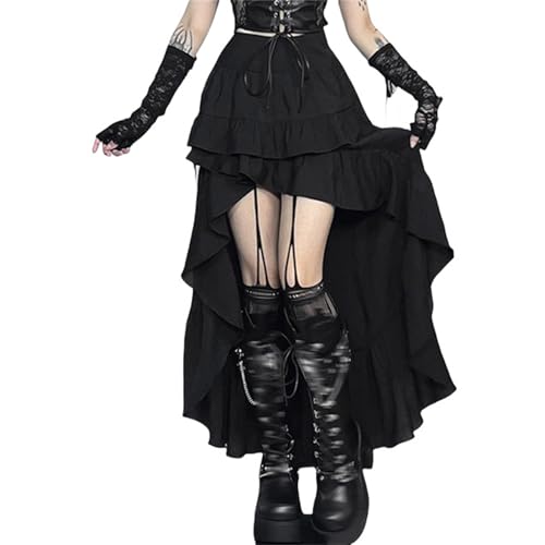 Amazon.com: Twfsgirl Goth Long Maxi Skirts Women Y2k Black High