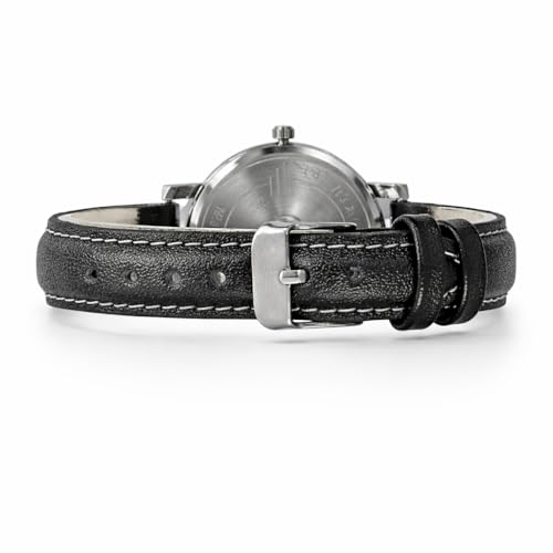 Image of jainx Corporate Gift Leather Strap Analog Wrist Watch for Women (Black /Brown Strap Color)