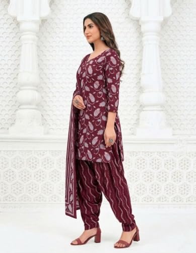 Image of Priyashi Women Unstiched Crepe dress materials | Crepe Salwar Suit for women with dupatta | suit material for women unstitched
