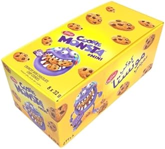 Tiffany Cookie Monsta Mini Chocolate Chip Cookies, 8 x 32 g