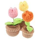 Piccola composizione floreale: decorazione unica per auto, tavolo da ufficio, libreria di casa e ovunque! realizzata con materiali di qualità, bouquet di fiori all'uncinetto
