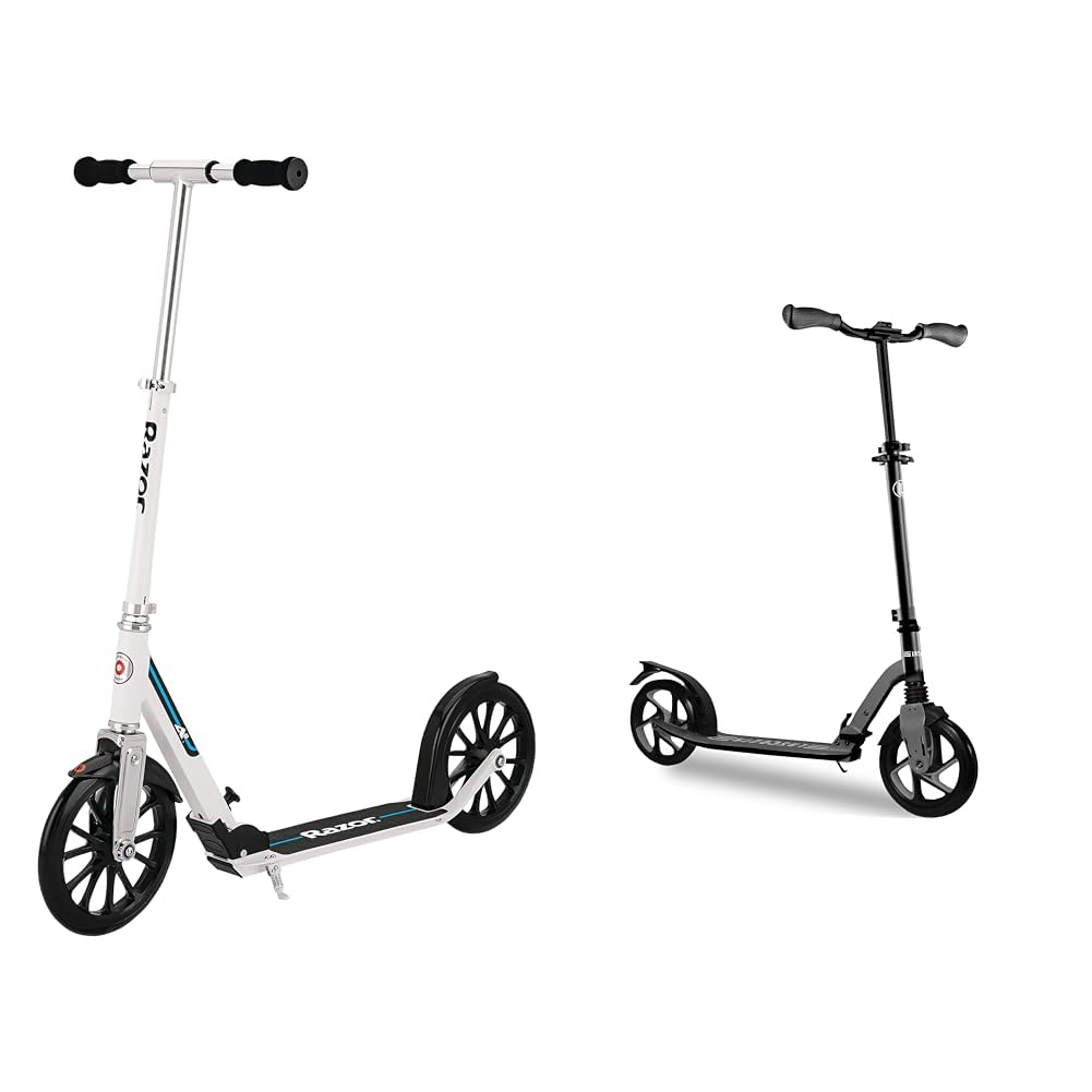 RazorA6 Kick Scooter for Kids Ages 8+ - Extra-Tall Handlebars & Longer Deck, 10" Urethane Wheels, Anti-Rattle Technology, for Riders Up to 220 lbs
