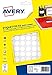 AVERY - Etui de 1563 pastilles blanches autocollantes, Diamètre 15mm