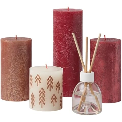 Bolsius Rustic Candles Gift Set with Fragrance Sticks Cover