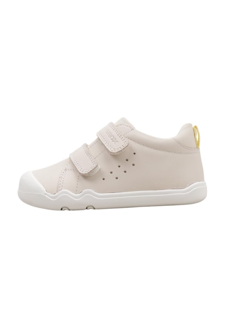 Geox Boy's B STEPPIEUP Girl A Sneaker, Off White, 7.5 UK