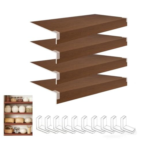 Qiczom Shelf Covers for Wire Shelving 4PCS Closet Closet Pantry