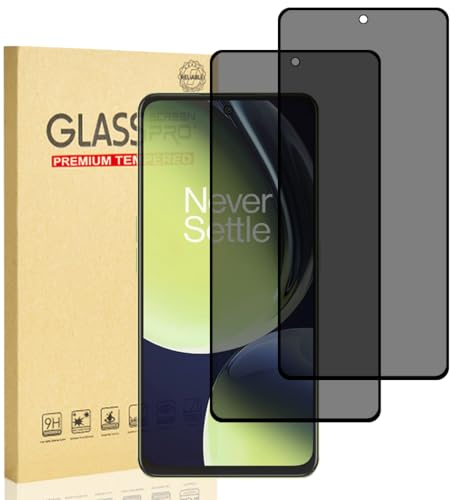 Hejkaoe Protector de Pantalla Privacidad para OnePlus Nord CE 3 Lite 5G, Cristal Vidrio Templado Antiespia, Anti-Espía Protector Pantalla, Dureza 9H, Anti-Rasguños, Sin Burbujas, 2 Piezas