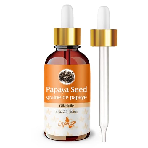 Image of Crysalis Papaya Seed Oil 50 ml (1.69 fl oz) - Lightweight Fruit Oil for Skincare, Serums & DIY Formulations