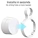 Pefecon Outlet Wall Mount for Google WiFi AC1200, No Messy Wires Space Saving Easily Be Moved Outlet Mount for Google Mesh WiFi Router, Best Design for Winding Power Cord (1 Pack)