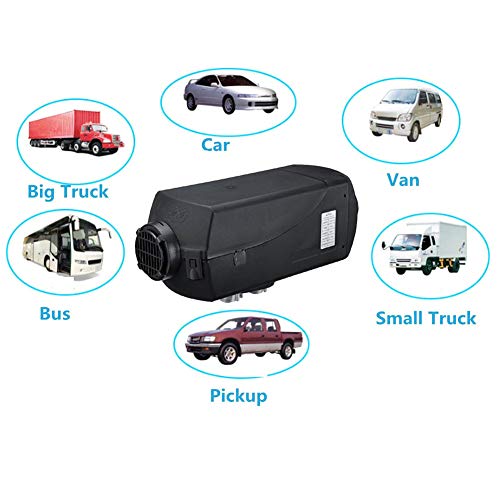 Kit de Aquecedor de Estacionamento de Ar para Carro, Aquecedor a Diesel 2000 W 12 V Kit de Aquecedor