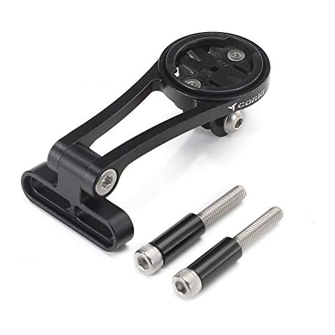 Corki Cycles Bike Mount,Extended Out-front Bike Holder for Garmin Edge Cycling Computer (Adjustable Stem Out Front Bike Mount-Black) Cover