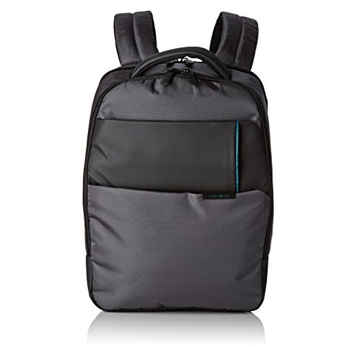 Samsonite Qibyte Laptop Backpack 14.1" Mochila Tipo Casual, 14.5 litros, Color Antracita