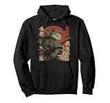 Photo Gallery samurai gatto guerriero anime giapponese stile vintage felpa con cappuccio Photo Gallery samurai gatto guerriero anime giapponese stile vintage felpa con cappuccio