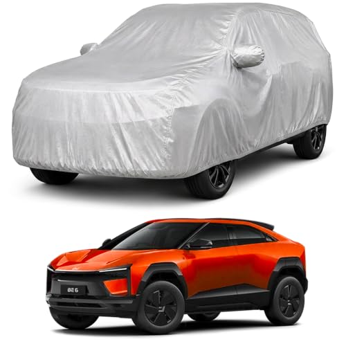 Image of Autofact Car Body Cover Compatible with BE 6 2026 | Custom Fit Car Cover | 100% Water-Resistant| Triple-Stitched Lightweight Fabric | Dustproof | Indoor & Outdoor Use | Elastic Bottom
