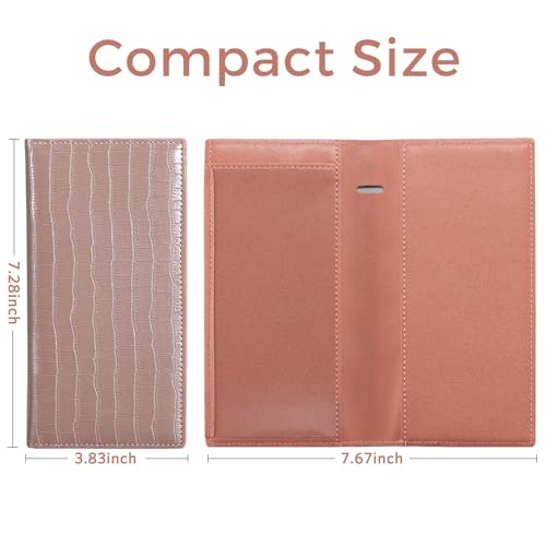 Image of CoBak Checkbook Cover for Women & Men - PU Leather Case with RFID Blocking | Classic Design Check Book Holder for Personal and Business