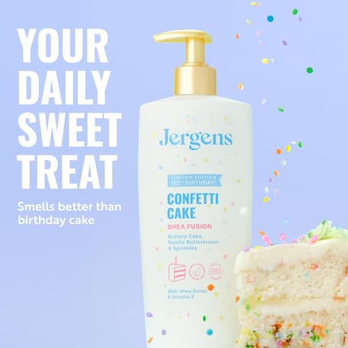 Image of Jergens Shea Fusion Confetti Cake Body Lotion, Shea Butter, 14 fl oz