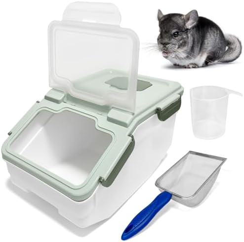 Large Chinchilla Sand Bath Container Kit Plastic Chinchillas Dust...