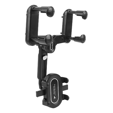 XHIKOWAT Rearview Mirror Phone Holder Support Bracket Clip for GPS Navigation, Easy Installation on Rearview Mirror, Universal Clip for Mobile Phone Mount,Mobile Phone Holders Cover