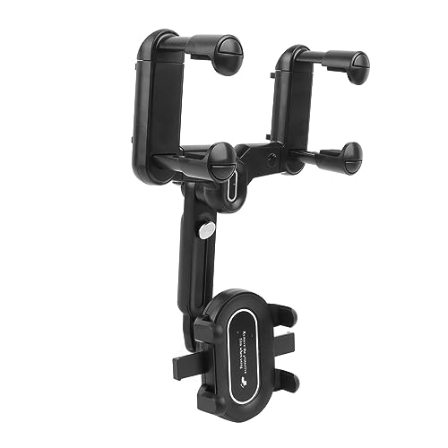 XHIKOWAT Rearview Mirror Phone Holder Support Bracket Clip for GPS Navigation, Easy Installation on Rearview Mirror, Universal Clip for Mobile Phone Mount,Mobile Phone Holders