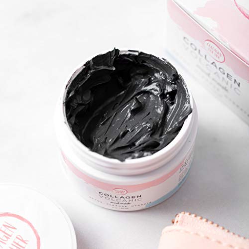 Miniatura 8 de Máscara de barro volcánico de colágeno, cuidado natural de la piel para pieles grasas, secas y normales, antienvejecimiento, limpieza, hidratación,