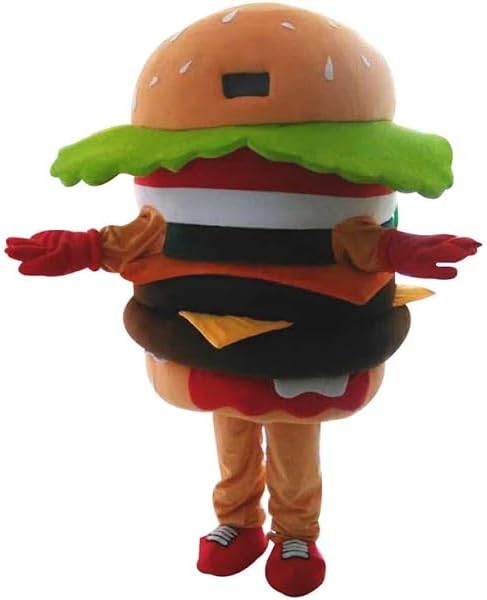Big Mac Beef Burger Hamburger Sandwich Mascot Costumes Adult Carnival Party Cosplay Suit