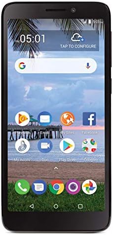 Simple Mobile TCL A1 4G LTE Prepaid Smartphone (Locked) - Black - 16GB - Sim Card Included - GSM