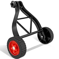 BAODBF Stützräder für Rasentrimmer,Energie Sparen Stützrad für Trimmer mit Metallhalterung,Räder für Motorsense,Höhenverstellbar Motorsense Rad,Hilfsräder für Tragbarer Rasenmäher(A)