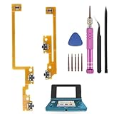 RongZy Schultertasten für Nintendo New 3DS L/R ZL/ZR Taste für Nintendo New 3DS XL/New 3DS LL Linke und Rechte Schultertaste Ribbon Key Flexkabel Ersatzzubehörteile mit Reparaturwerkzeugen