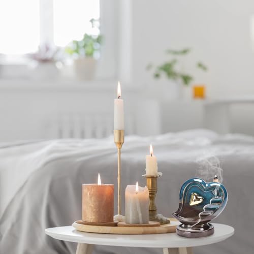 Cône de parfum à refoulement support céramique incassable cœur rétro - 5