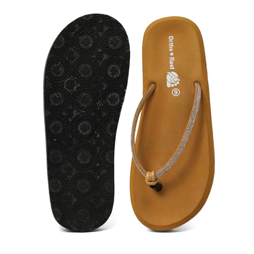 Image of Ortho + Rest Ortho Slippers for Women Daily Use, orthopedic FlipFlops | Arch Support With Soft Cushioned Footbed | Lightweight Ladies Chappal | Orthopedic Doctor Soft Slippers for Ladies & Girls