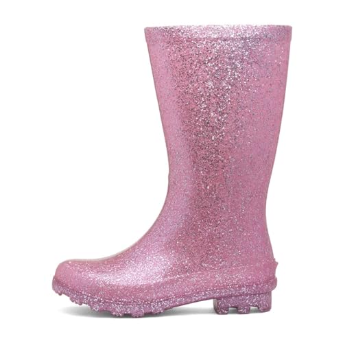 Shoe Zone - Girls Pink Glitter Welly - Size 5 UK - Pink