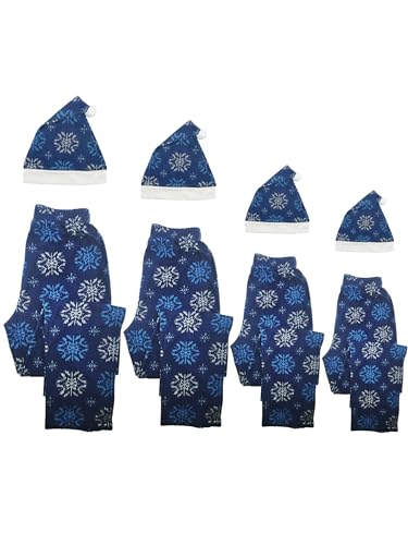 Mad Dog Concepts Matching Christmas Pajamas Pants for Family Set of Pajama Bottom and Santa Hat