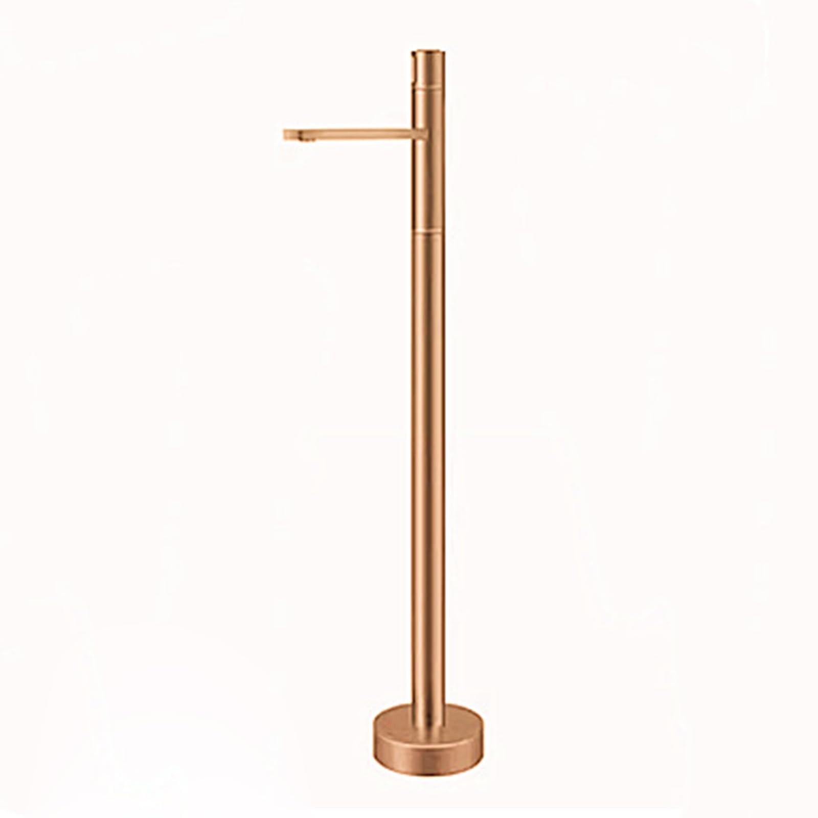 Robinet de baignoire indépendant sur pied mitigeur or rose de luxe