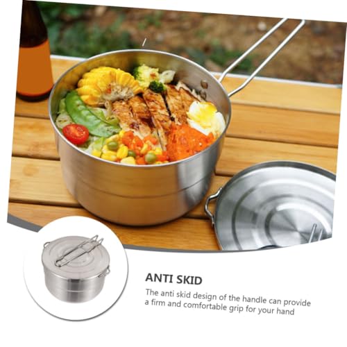 Pot à bento induction en acier inoxydable durable pour camping - 7