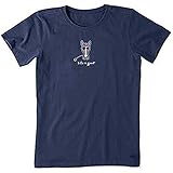 Life is Good. Womens Crusher Tee Horse, Darkest Blue-XL