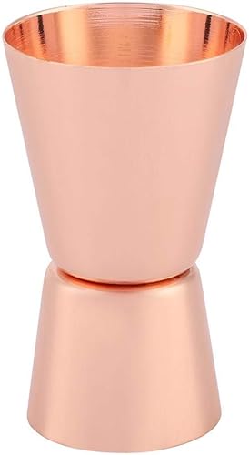 Miniatura 8 de Double Jigger para barmen, taza medidora japonesa de cóctel de 0.5 onzas, 1 onza para bar, hogar, cocina (oro rosa)