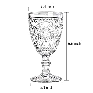   Bekith-Classic-Goblet-Party-Glasses-Wine-Glasses-Goblets-Iced-Tea-Glasses-Beverage-Stemmed-Glass-Cups-12-Ounce-Set-of-4