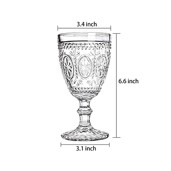   Bekith-Classic-Goblet-Party-Glasses-Wine-Glasses-Goblets-Iced-Tea-Glasses-Beverage-Stemmed-Glass-Cups-12-Ounce-Set-of-4