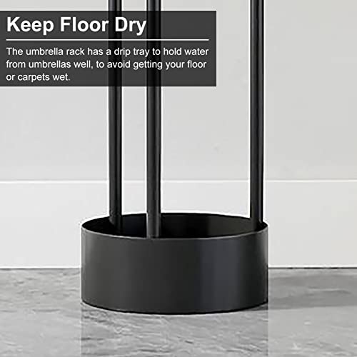 Porte-parapluie unique en forme de L pour optimiser les petits coins