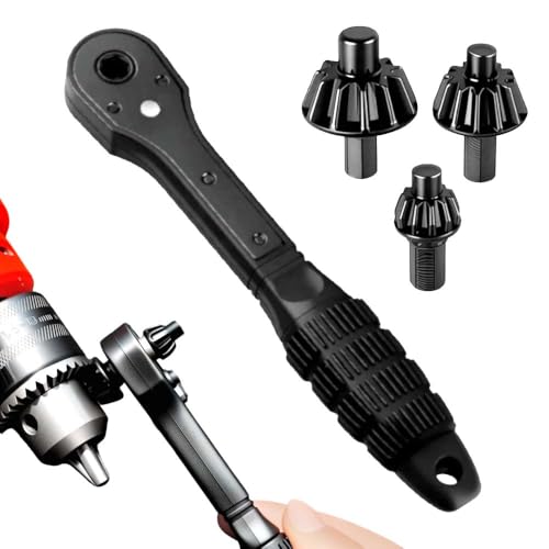 3 in 1 Drill Chuck Ratchet Spanner 2025 New Universal Chuck Key Replacement Tool for Drill Compatible with Most Electric Drills and Power Tools (1PC)