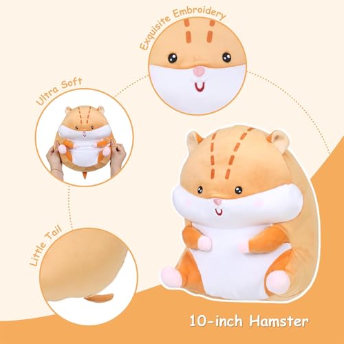 Kingwee Cute Hamster Plush Toy, Hamster Stuffed Animal Pillow thumb #2