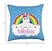 Valentina Name Gift Girls Unicorn Bedroom Decor Throw Pillow