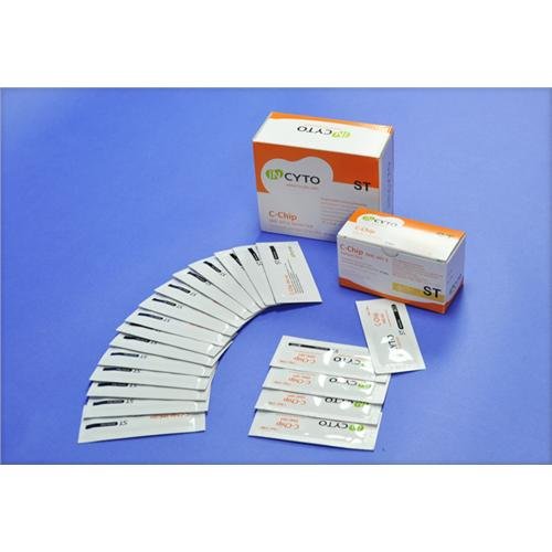 SKC DHC-S025 INCYTO Disposable C-Chip Hemacytometer, Semen Test, 3Âµl Chamber Volume, 1.6mm Thickness